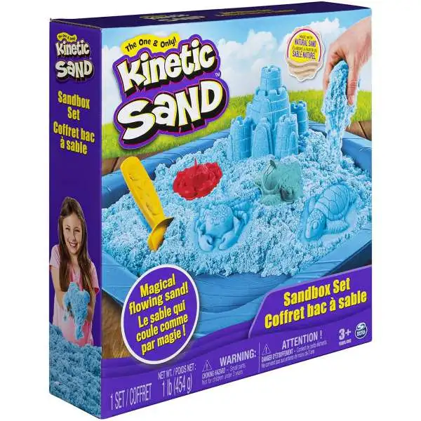 Kinetic Sand BLUE Sandbox Set