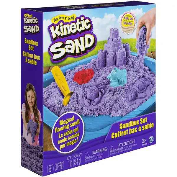 Kinetic Sand PURPLE Sandbox Set