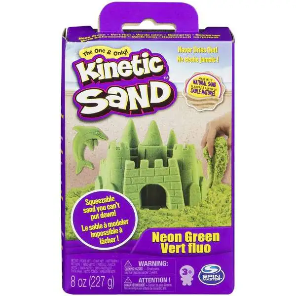 Kinetic Sand NEON GREEN 8 Ounce Set