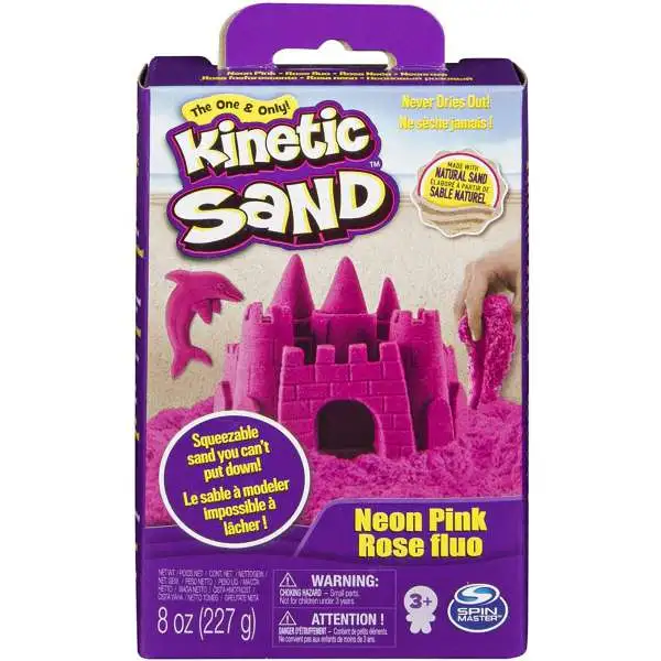 Kinetic Sand NEON PINK 8 Ounce Set