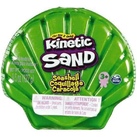 Kinetic Sand Seashell GREEN 4.5 Ounce Pack