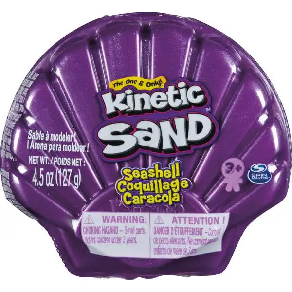 Kinetic Sand Seashell PURPLE 4.5 Ounce Pack