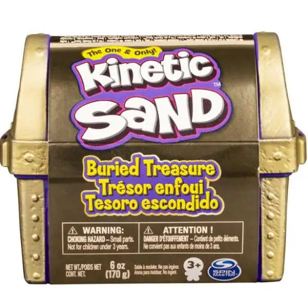 Kinetic Sand Buried Treasure 6 Ounce Chest Pack