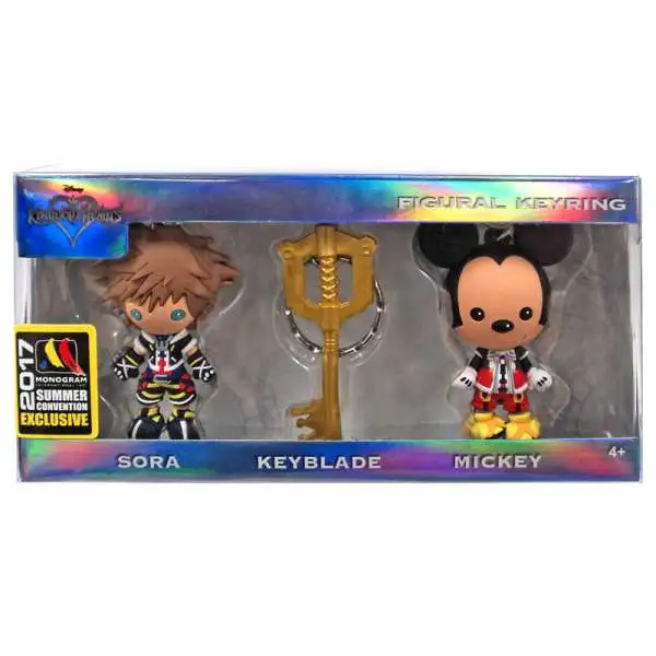 Disney 3D Figural Keychain Kingdom Hearts Exclusive 3-Pack