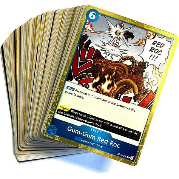 One Piece Trading Card Game Kingdoms of Intrigue 15 Rares & 85 Commons / Uncommons Lot of 100 Single Cards