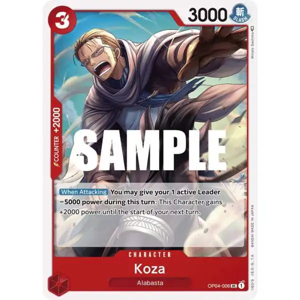 One Piece Trading Card Game Kingdoms of Intrigue Uncommon Koza OP04-006