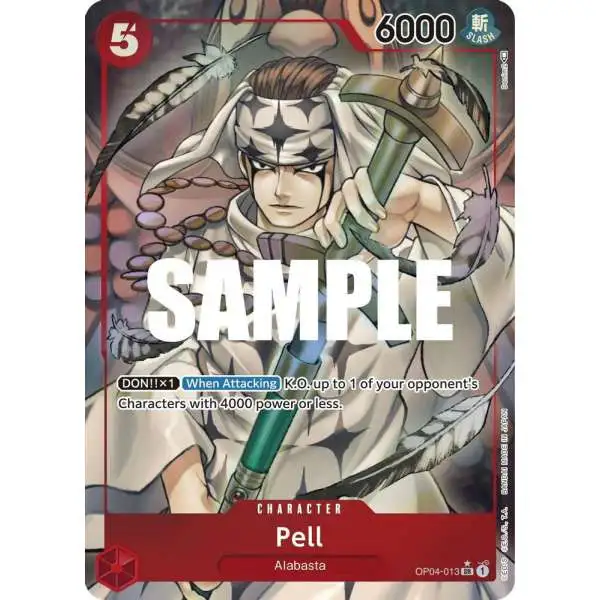 One Piece Trading Card Game Kingdoms of Intrigue Super Rare Pell OP04-013 [Alternate Art]