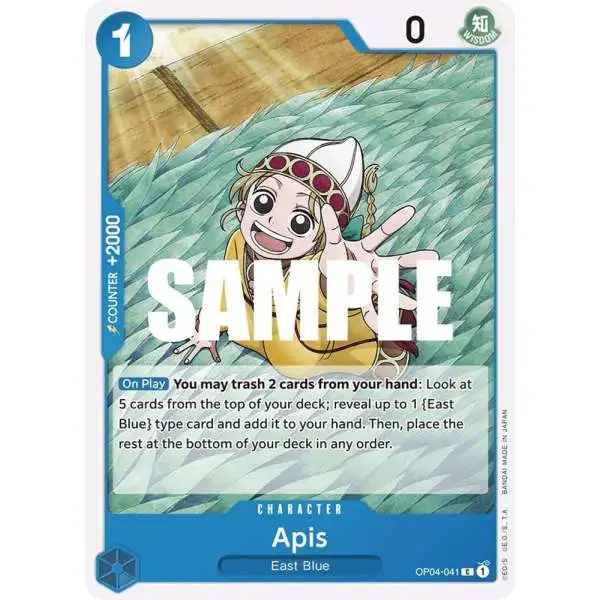 One Piece Trading Card Game Kingdoms of Intrigue Common Apis OP04-041