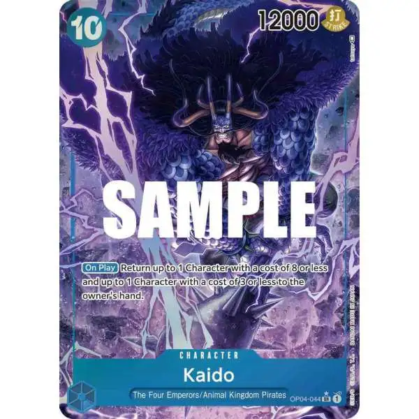 One Piece Trading Card Game Kingdoms of Intrigue Super Rare Kaido OP04-044 [Alternate Art]