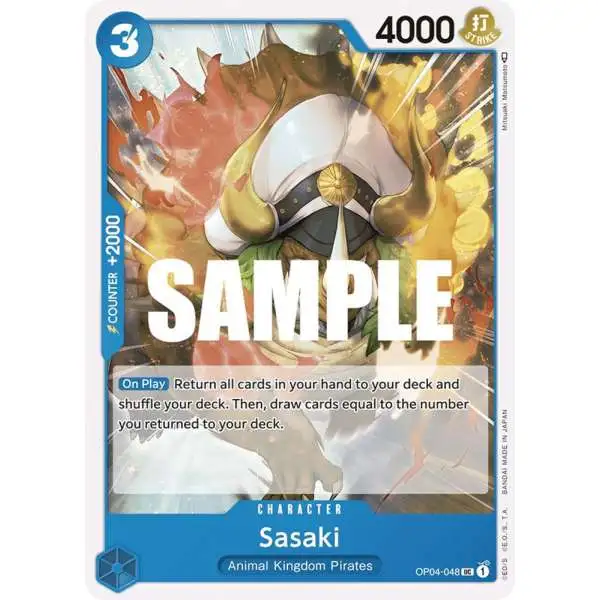One Piece Trading Card Game Kingdoms of Intrigue Uncommon Sasaki OP04-048