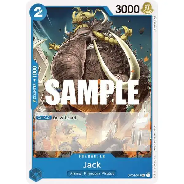 One Piece Trading Card Game Kingdoms of Intrigue Uncommon Jack OP04-049