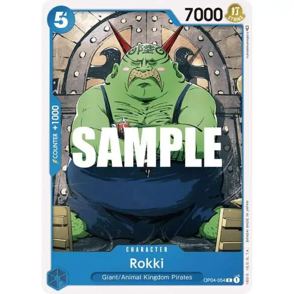 One Piece Trading Card Game Kingdoms of Intrigue Common Rokki OP04-054