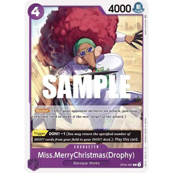One Piece Trading Card Game Kingdoms of Intrigue Common Miss.MerryChristmas OP04-067 [Drophy]