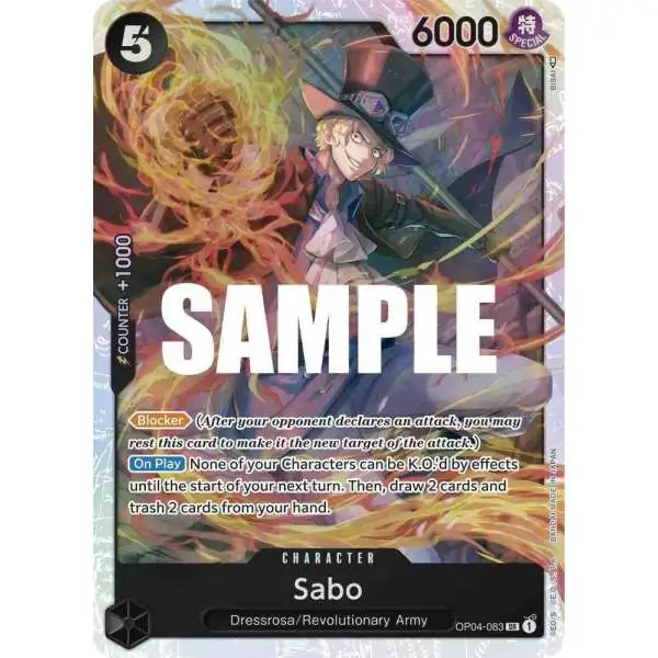 One Piece Trading Card Game Kingdoms of Intrigue Single Card Sabo