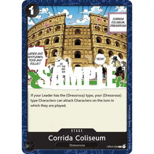 One Piece Trading Card Game Kingdoms of Intrigue Common Corrida Coliseum OP04-096