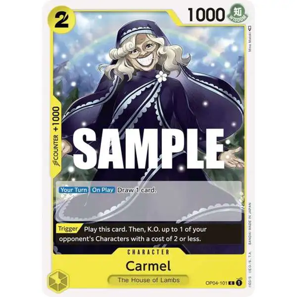 One Piece Trading Card Game Kingdoms of Intrigue Common Carmel OP04-101