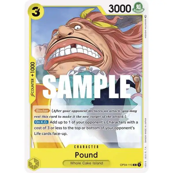 One Piece Trading Card Game Kingdoms of Intrigue Common Pound OP04-110
