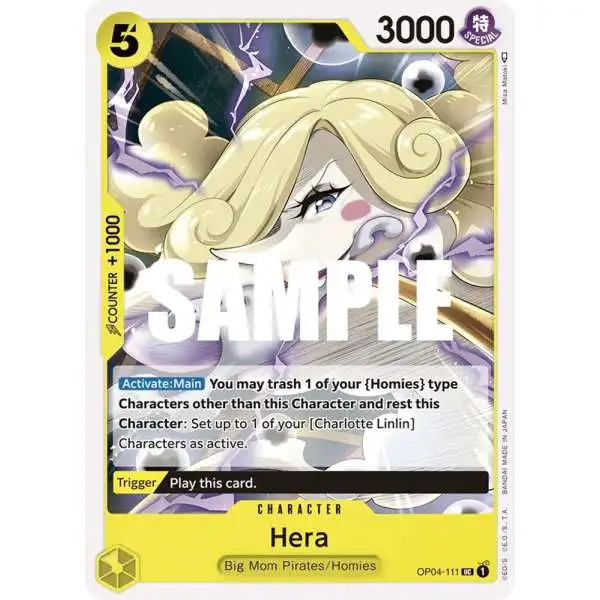 One Piece Trading Card Game Kingdoms of Intrigue Uncommon Hera OP04-111