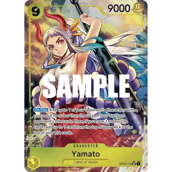 One Piece Trading Card Game Kingdoms of Intrigue Super Rare Yamato OP04-112 [Alternate Art]