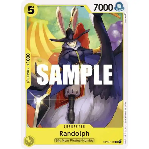 One Piece Trading Card Game Kingdoms of Intrigue Common Randolph OP04-114