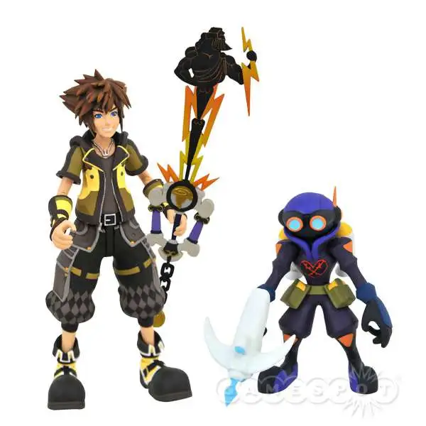Disney Kingdom Hearts Series 4 Guardian Form Sora & Air Soldier Action Figure 2-Pack