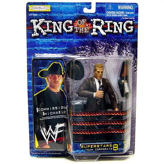 WWE Wrestling WWF King of the Ring Superstars Commissioner (Shawn) Michaels Action Figure [Damaged Package]