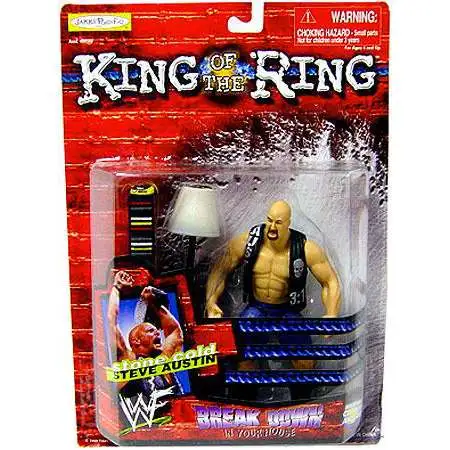 WWE Wrestling WWF King of the Ring Breakdown in Your House Stone Cold Steve Austin Action Figure