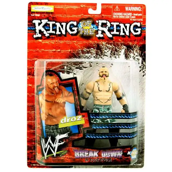 WWE Wrestling WWF King of the Ring Breakdown in Your House Droz Action Figure