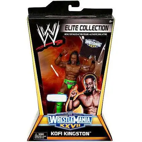 WWE Wrestling Elite Collection WrestleMania 27 Kofi Kingston Exclusive Action Figure