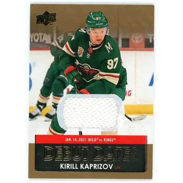NHL 2021-22 Upper Deck Series 1 Hockey Debut Dates Kirill Kaprizov DD-25