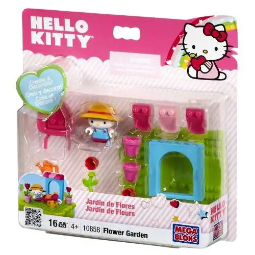 Mega Bloks Sanrio Hello Kitty Flower Garden Set #10858 [Damaged Package]