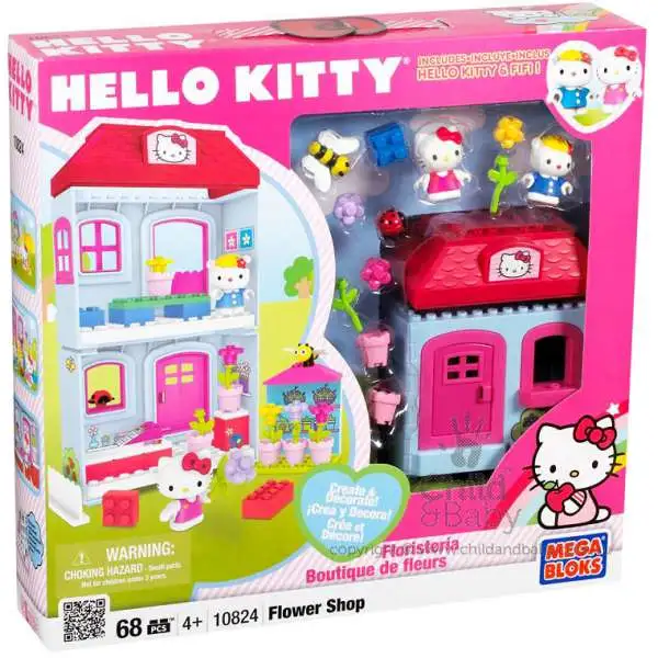 Mega Bloks Sanrio Hello Kitty Flower Shop Set #10824 [Damaged Package]