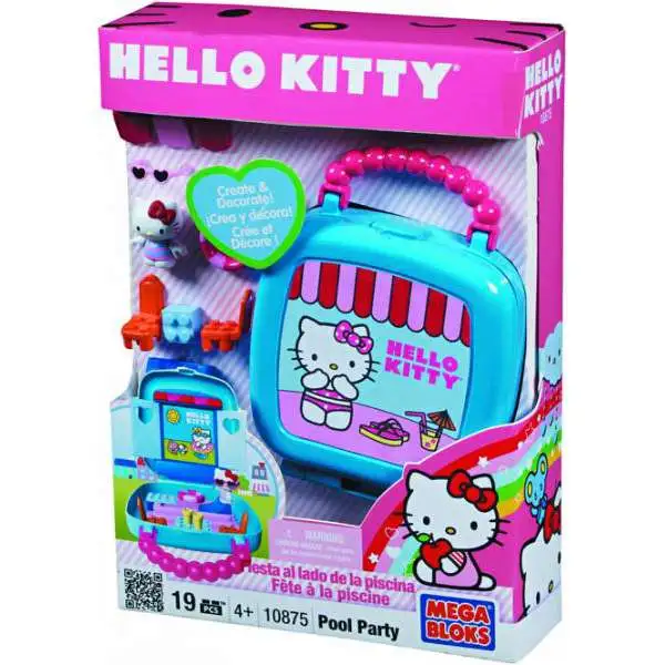 Mega Bloks Sanrio Hello Kitty Pool Party Set #10875 [Damaged Package]