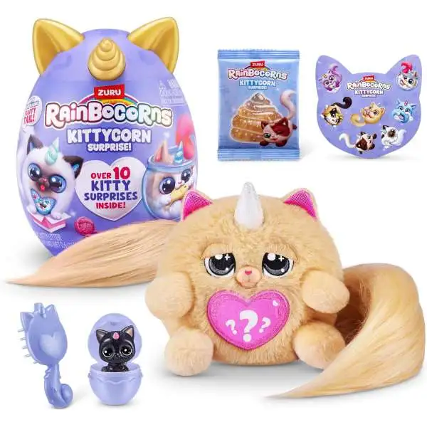 Rainbocorns Kittycorn Persian Mystery Egg Plush [Over 10 Kitty Surprises Inside!]