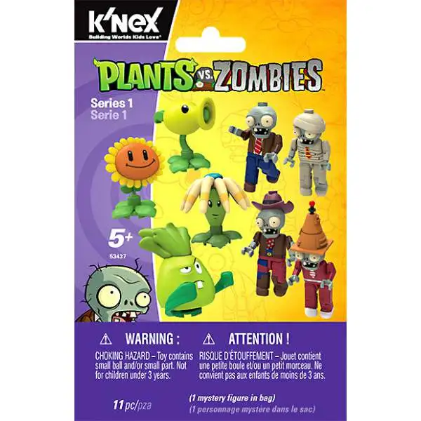 K'NEX Plants vs. Zombies Series 1 Mystery Pack #53437 [1 RANDOM Figure]