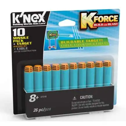 K'NEX K-Force Build & Blast 10 Missile Pack & Target Set #47518