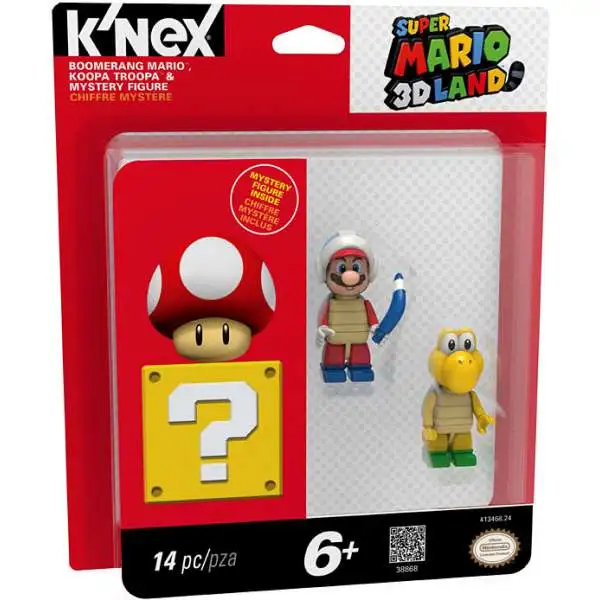 K'NEX Super Mario 3D Land Koopa Troopa, Boomerang & Mystery Figure 3-Pack