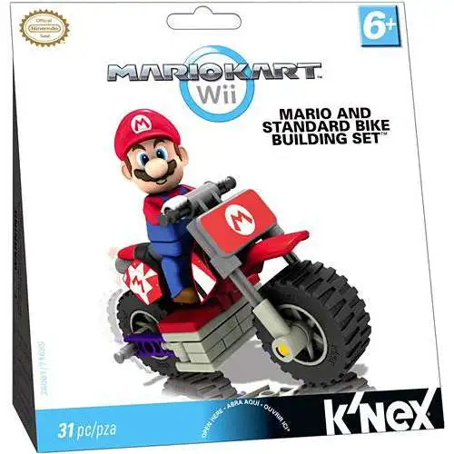 K'NEX Super Mario Mario Kart Wii Mario & Standard Bike Set #38001
