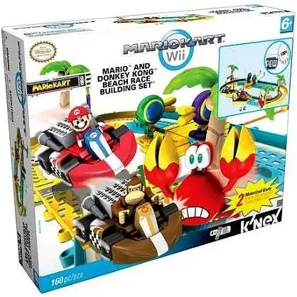 Knex Super Mario Mario Kart Wii Mario Donkey Kong Beach Race Exclusive Set  38155 - Toywiz