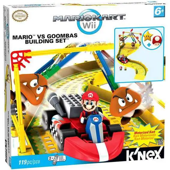 K'NEX Super Mario Mario Kart Wii Mario vs. Goombas Set #38467 [Damaged Package]