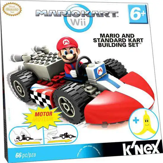 K'NEX Super Mario Mario Kart Wii Mario & Standard Kart Set #38003
