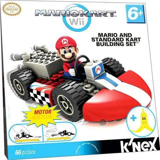 K'NEX Super Mario Mario Kart Wii Mario & Standard Kart Set #38003 [Damaged Package]
