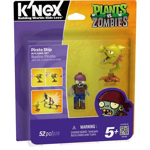 K'NEX Plants vs. Zombies Pirate Ship Set #53439 [Damaged Package]