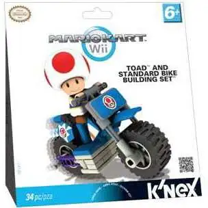 K'NEX Super Mario Mario Kart Wii Toad & Standard Bike Set #38147 [Damaged Package]