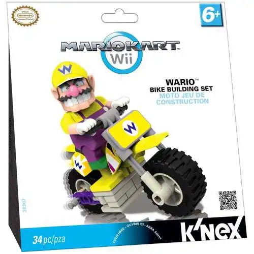 K'NEX Super Mario Mario Kart Wii Wario Bike Set #38307