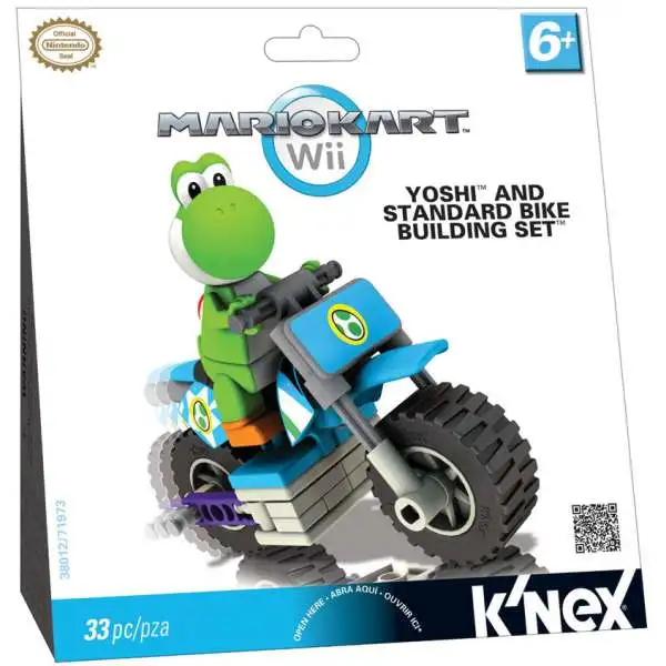 K'NEX Super Mario Mario Kart Wii Yoshi & Standard Bike Set #38012