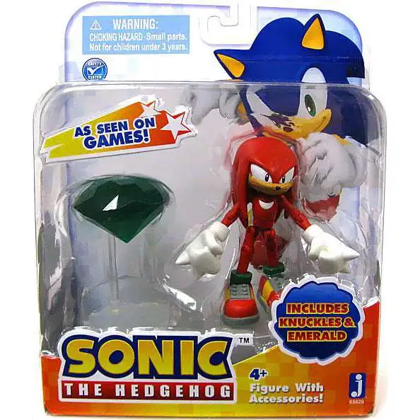 Sonic The Hedgehog Knuckles Action Figure [With Emerald, Damaged Package]
