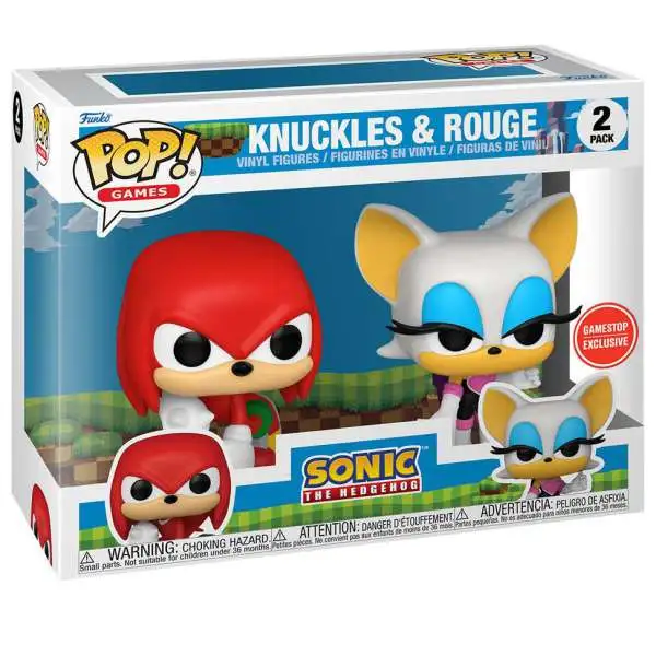 Funko Sonic The Hedgehog POP! Games Knuckles & Rouge Exclusive Vinyl Figure 2-Pack