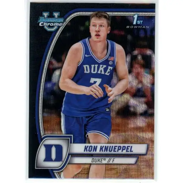 NCAA 2024-25 Bowman U Chrome Basketball Black Wave 1st Bowman Kon Knueppel #48