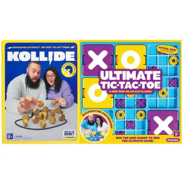 What Do You Meme Ultimate Tic Tac Toe + Kollide 2-Game Bundle (Pre-Order ships April)